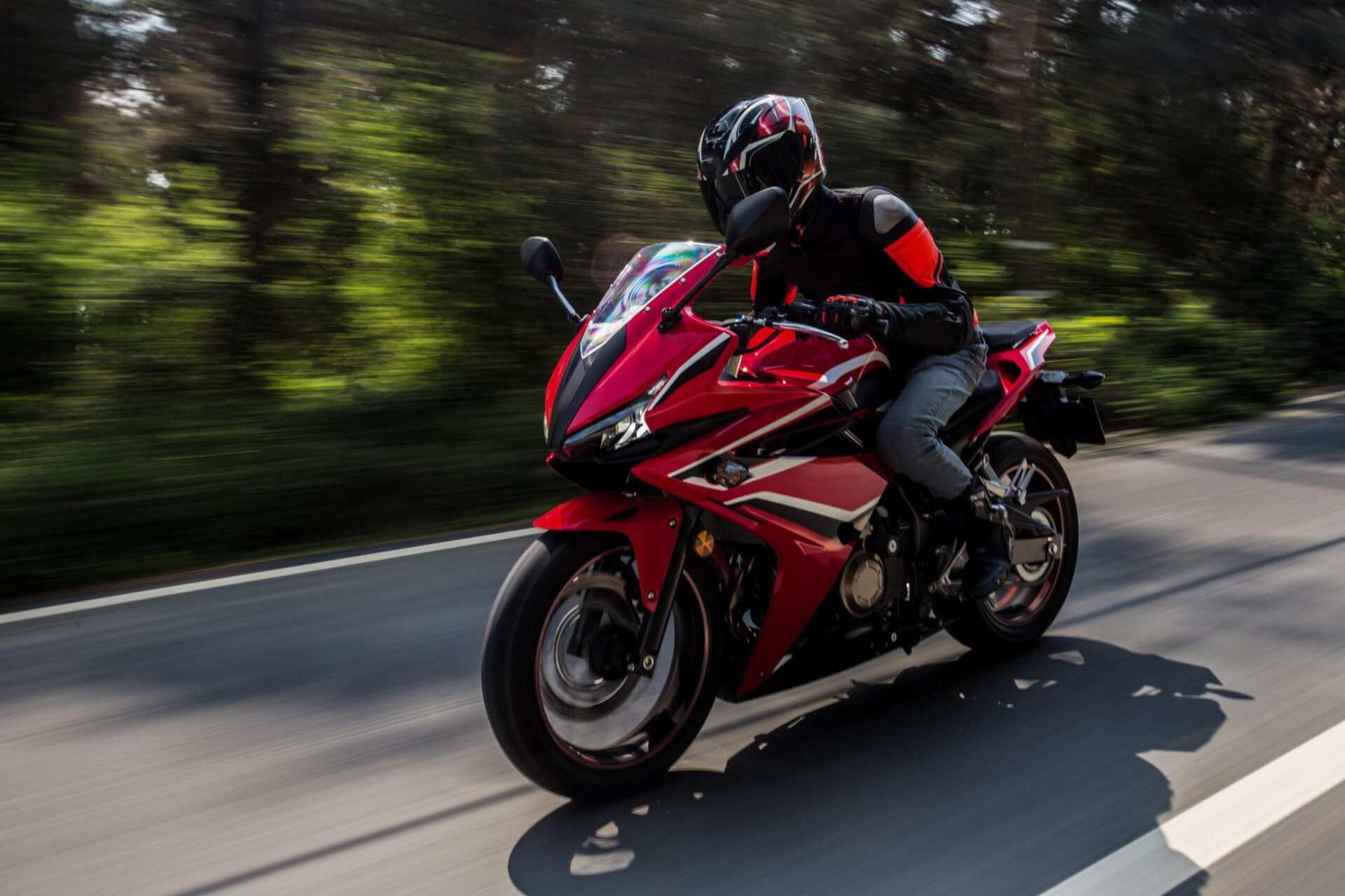 red-motor-biking-road