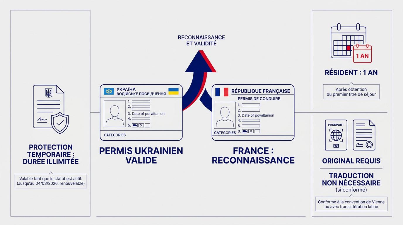 Reconnaissance officielle du permis de conduire ukrainien en France pour les réfugiés