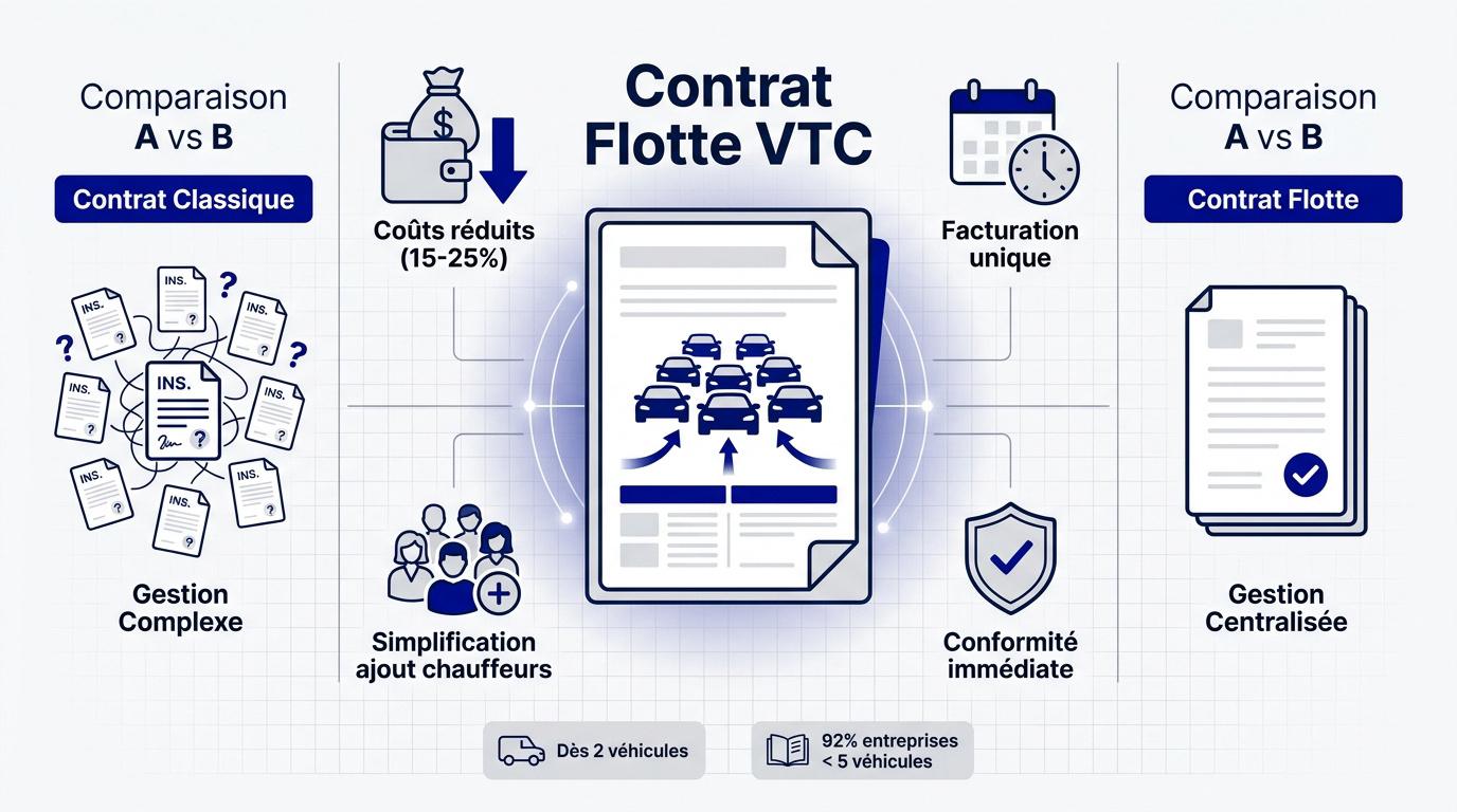 Gestion optimisée d'une flotte de véhicules VTC avec une assurance mutualisée