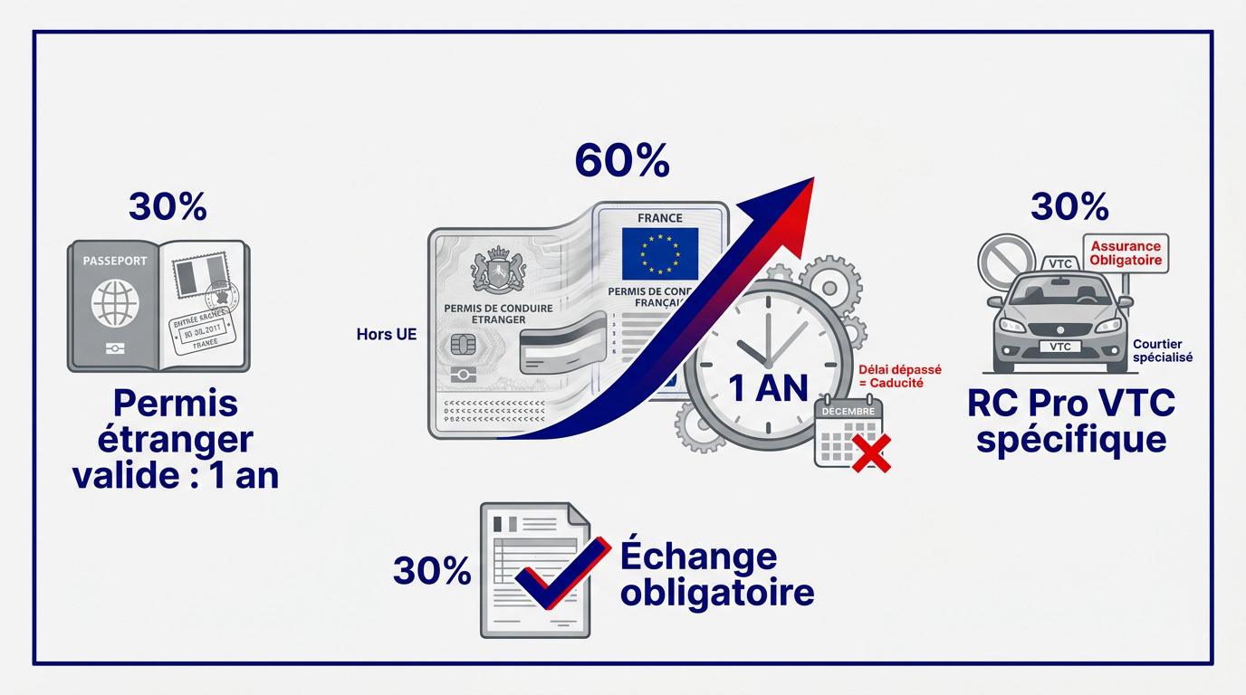 Chauffeur VTC avec permis étranger