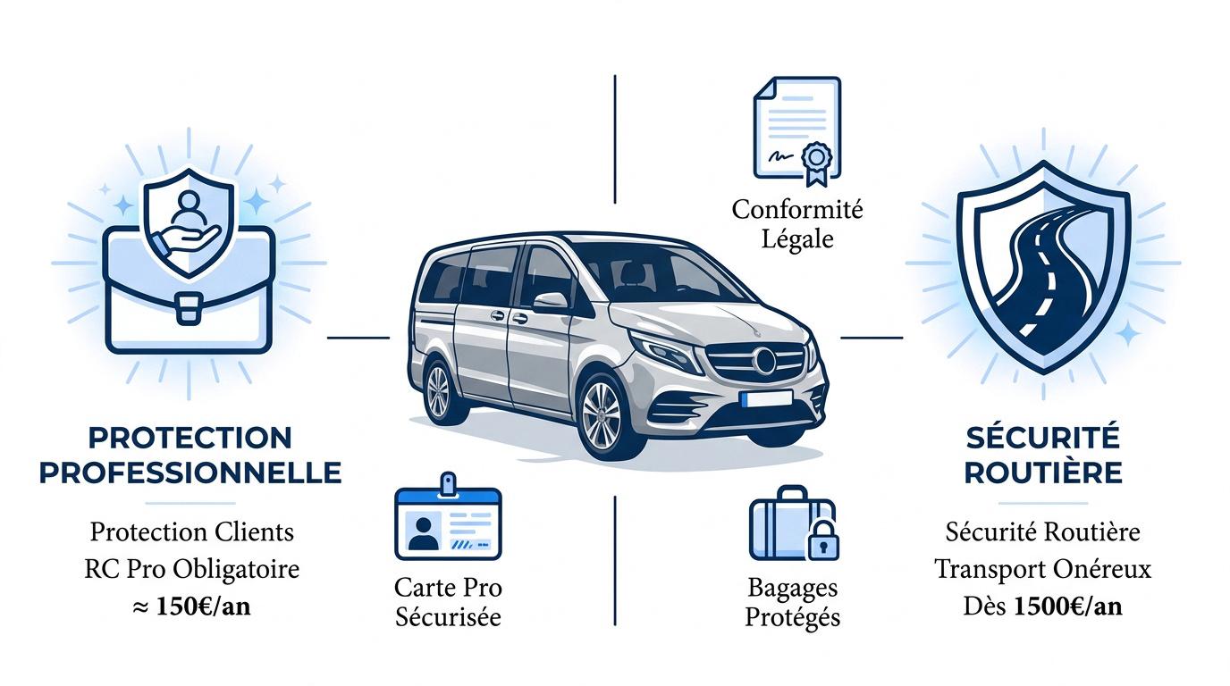 Chauffeur VTC sécurisant son activité avec une assurance professionnelle adaptée