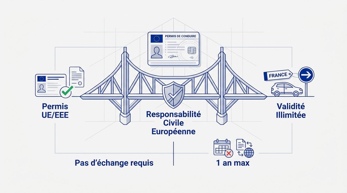 Permis de conduire européen format carte plastifiée et protection assurance auto
